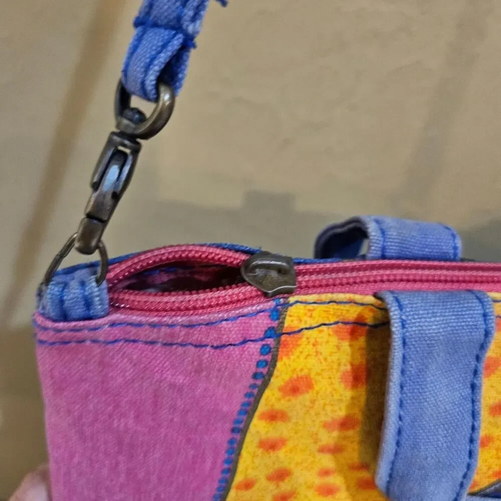 vintage boho whimsigoth Laurel Burch cat crossbody bag